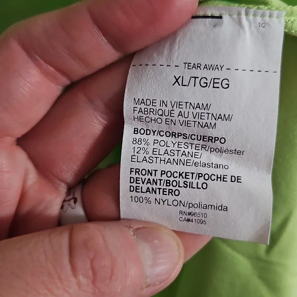 UNDER ARMOUR MEN'S TRAIL RUN 1/4 ZIP ATHLETIC TOP: NEON GREEN: NEW WITH TAGS: XL - Picture 4 of 6